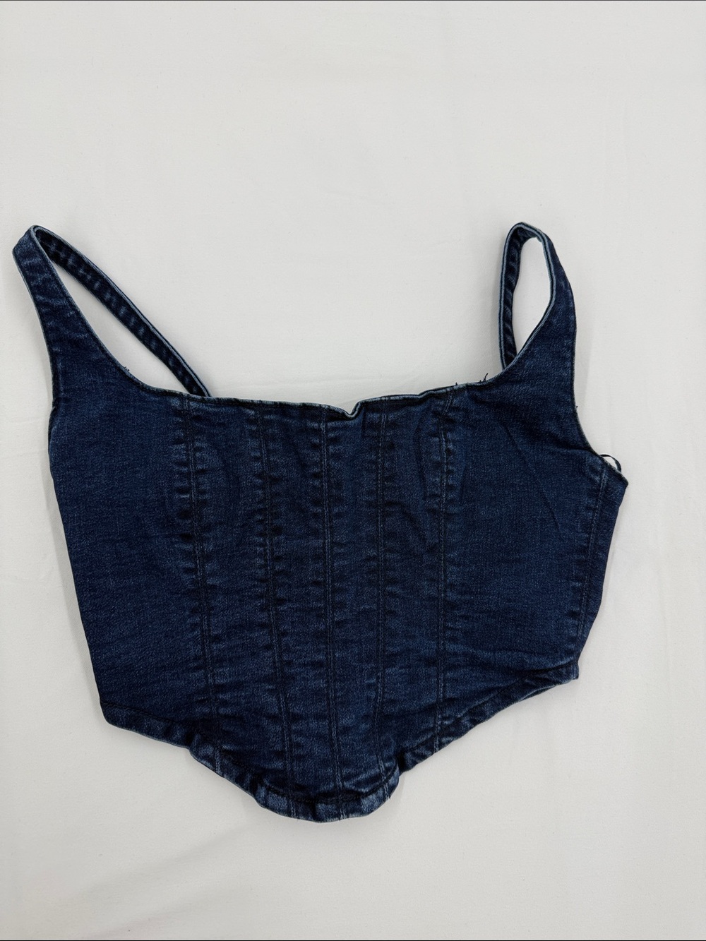 Denim Crop Top Zara